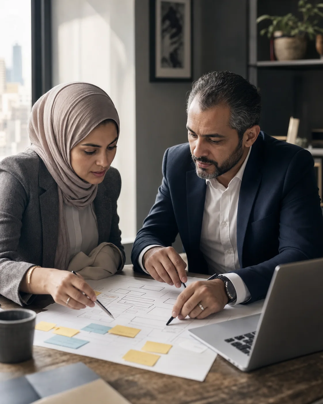 جلسة تشخيص بين مستشار BDC وصاحب عمل