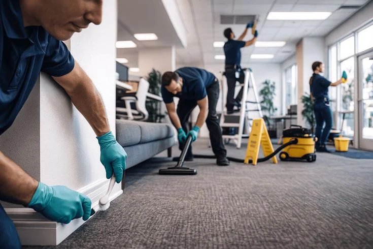 What does a fully serviced administrative office include?